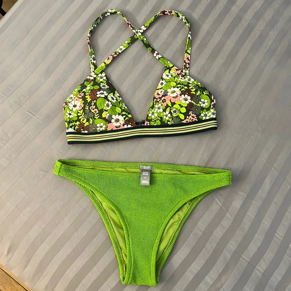 Aerie bikini mix & match green size S - Picture 1 of 3